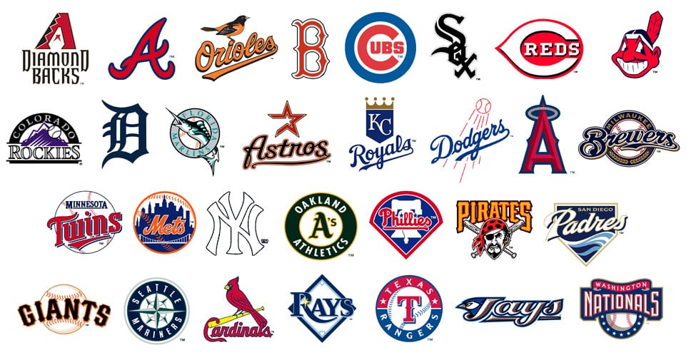 All 30 MLB team names logos mascots ranked